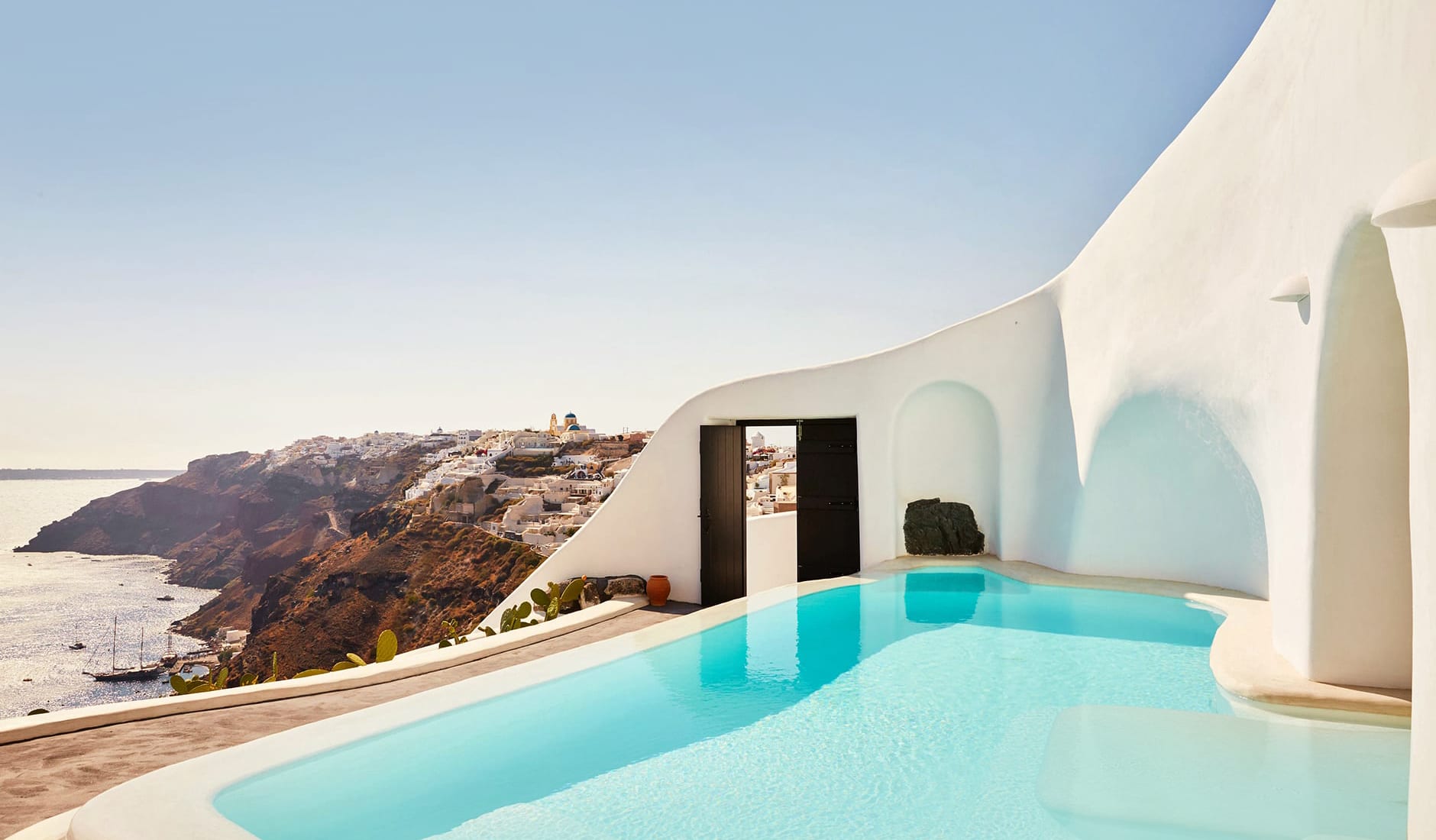 Perivolas Hotel, Oia, Santorini, Greece. TravelPlusStyle.com