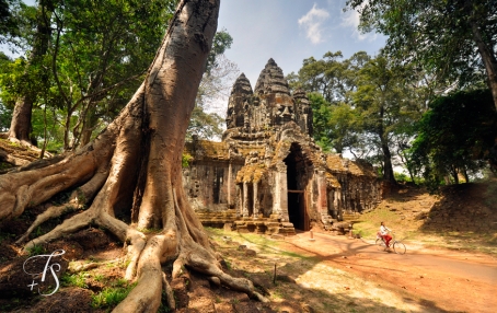 North Gate, Angkor Thom, Siem Reap. Cambodia. ©Travel+Style