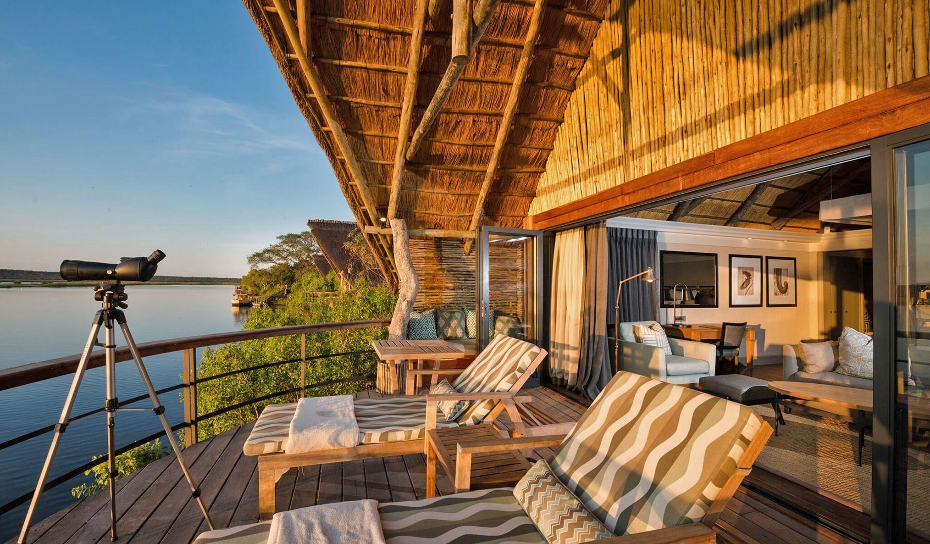 Chobe Water Villas, Namibia. TravelPlusStyle.com