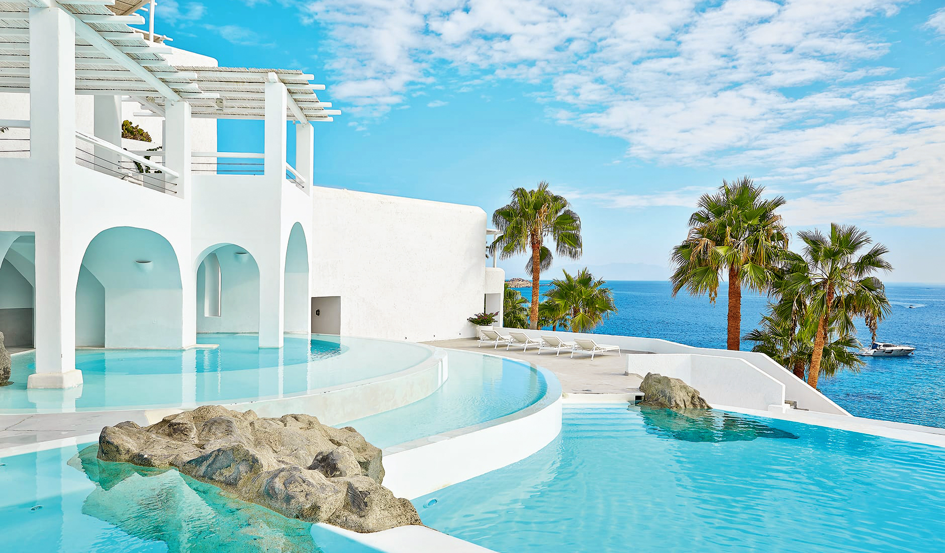 Mykonos Blu, Grecotel Boutique Resort, Mykonos, Greece. The Best Luxury Hotels In Mykonos. TravelPlusStyle.com