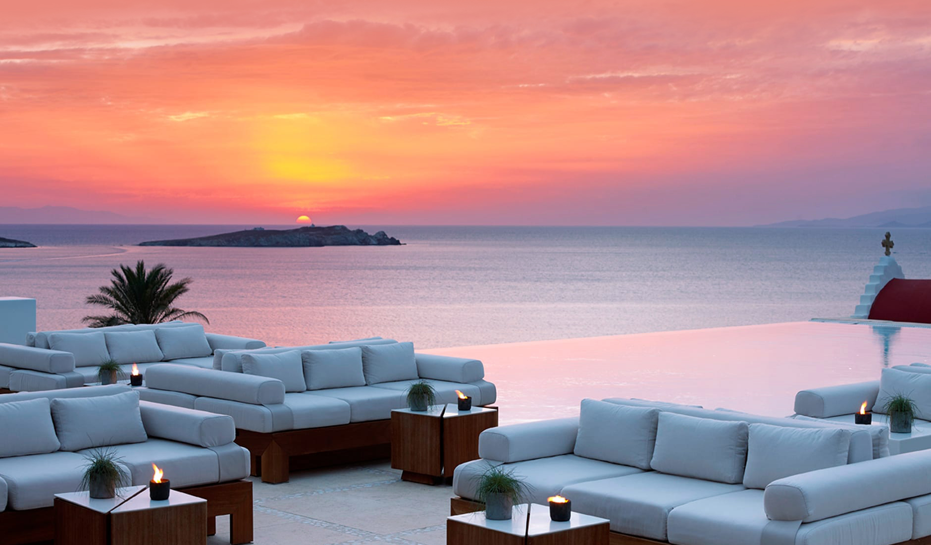 Bill & Coo Suites and Lounge, Mykonos, Greece.  The Best Luxury Hotels In Mykonos. TravelPlusStyle.com