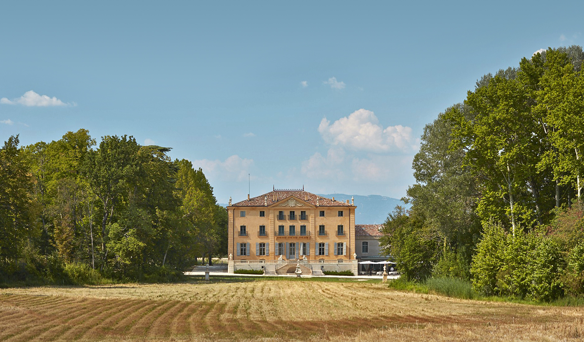 Château de Fonscolombe, Le Puy-Sainte-Réparade. Best Hotels and Resorts for a Great Road Trip in Provence. TravelPlusStyle.com