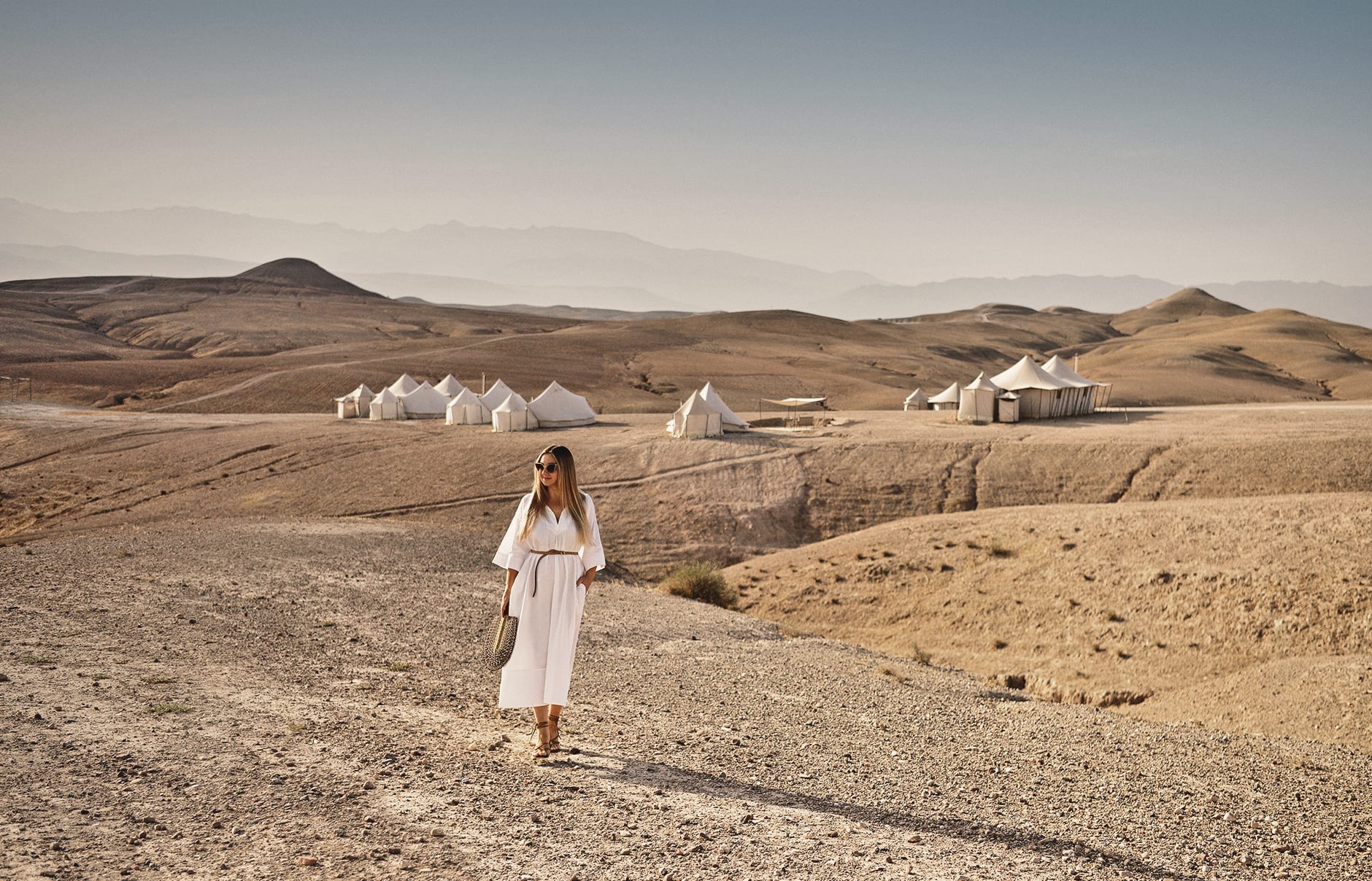 Staying at Scarabeo Camp, Agafay Desert, Marrakech, Morocco • Photo © TravelPlusStyle.com